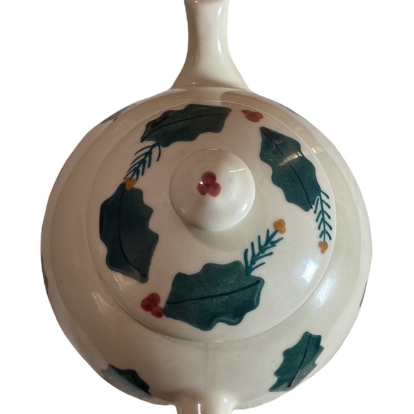 Vintage 1989 HARTSTONE POTTERY Christmas Gingerbread Man Teapot - Picture 5 of 9